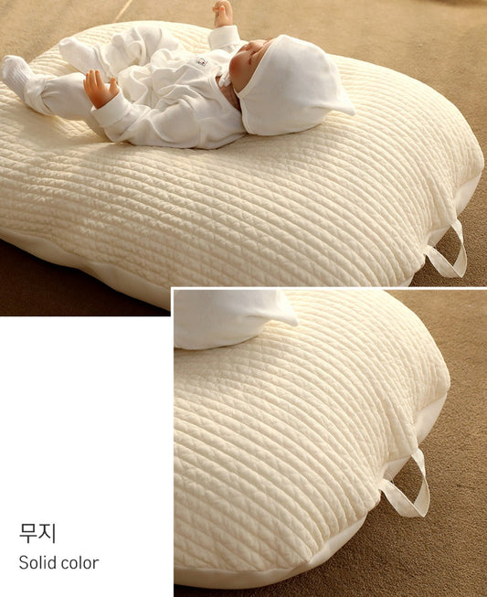 QUILTED COTTON NEWBORN LOUNGER