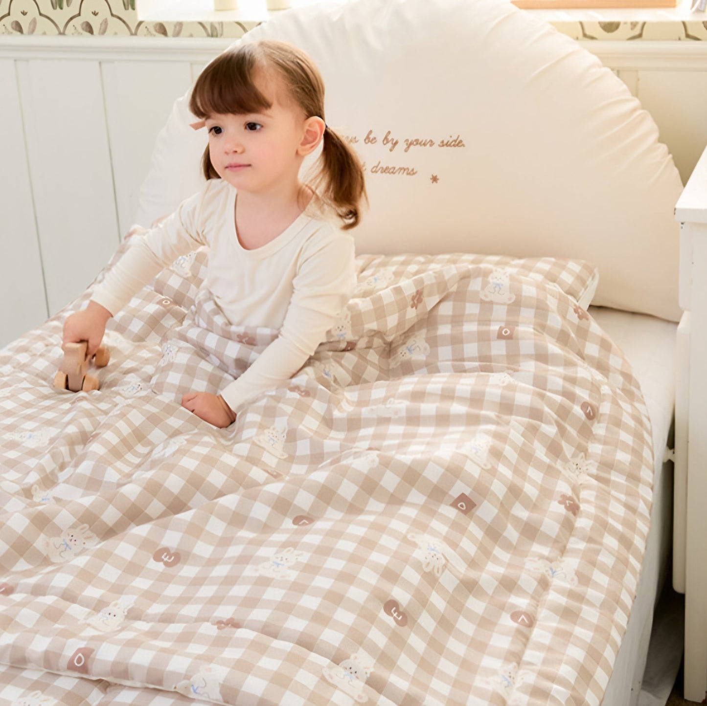 CHECK BUNNY MODAL COTTON DUVET
