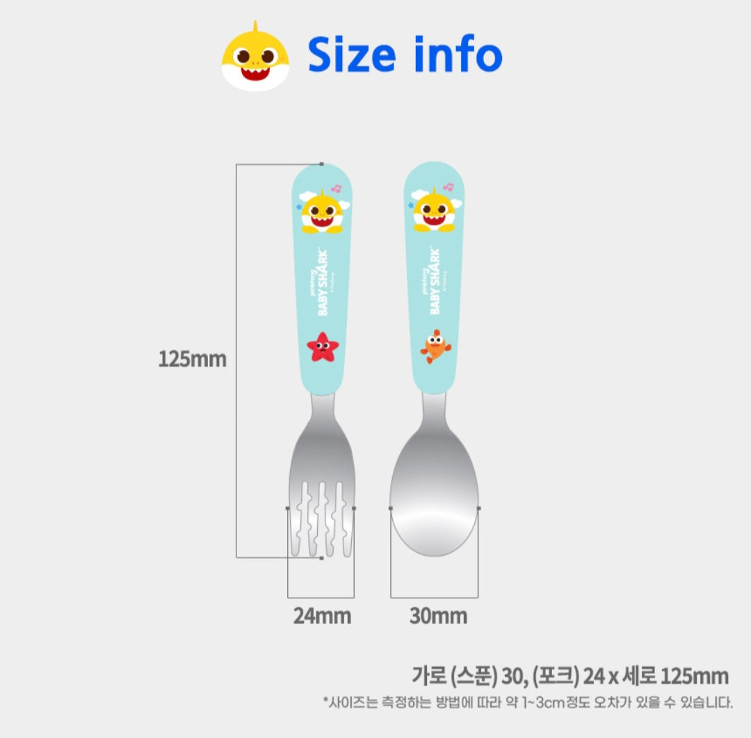 BABY SHARK PINKFONG TODDLER UTENSILS