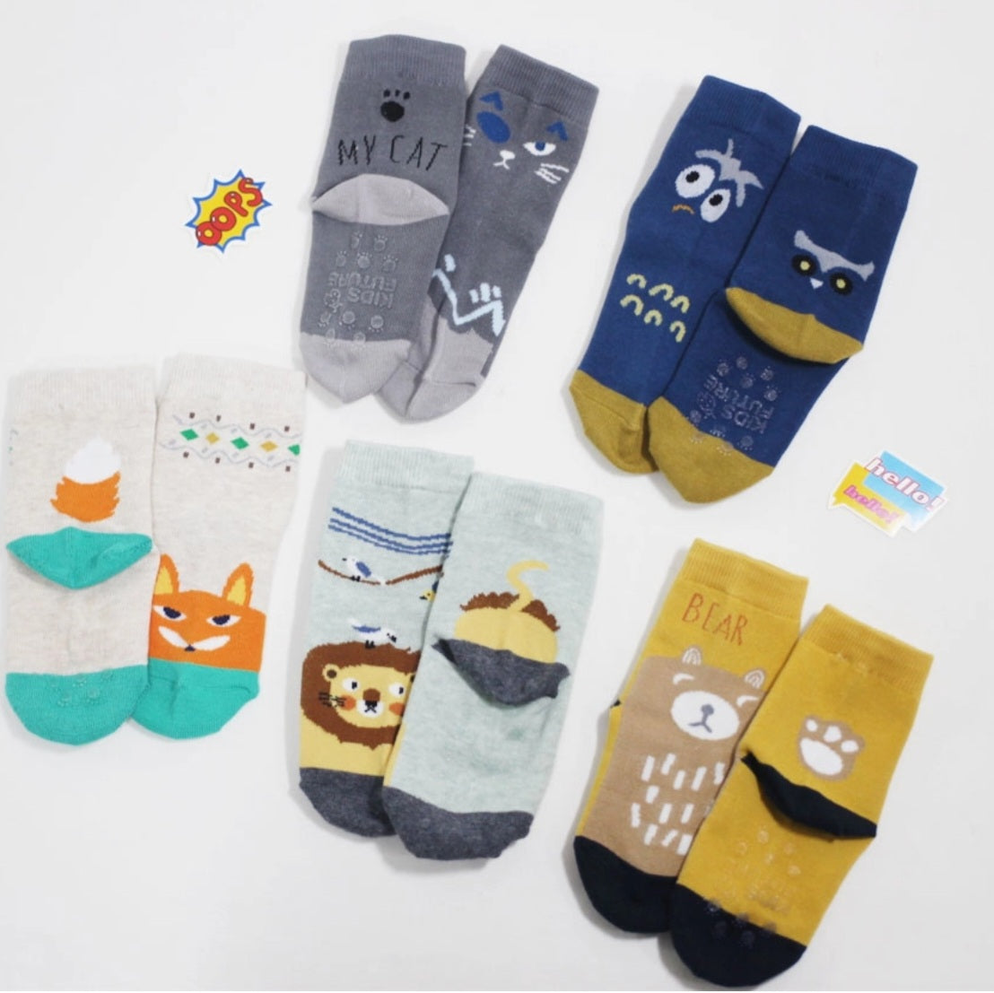 ANIMALS SOCKS SET OF 5