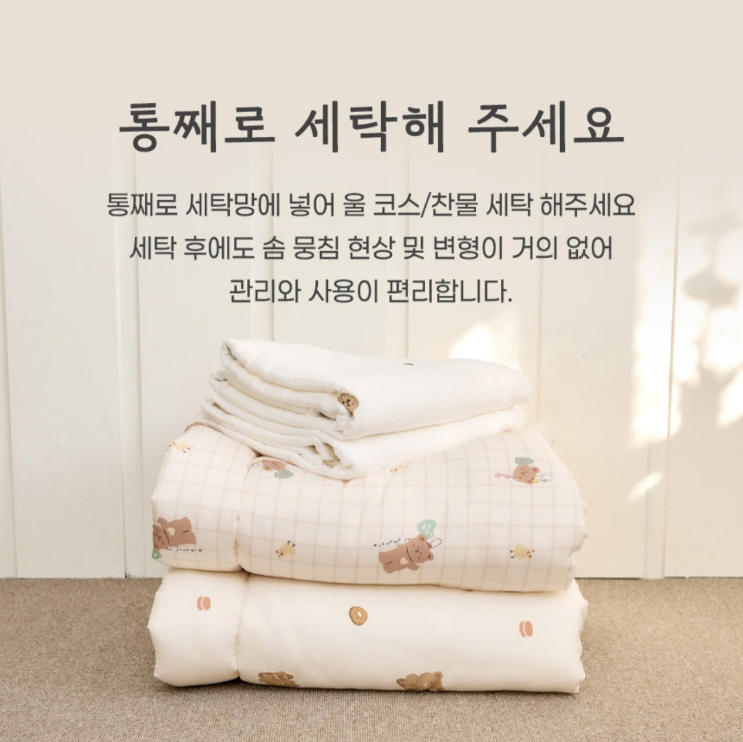 CHECK BUNNY MODAL COTTON DUVET