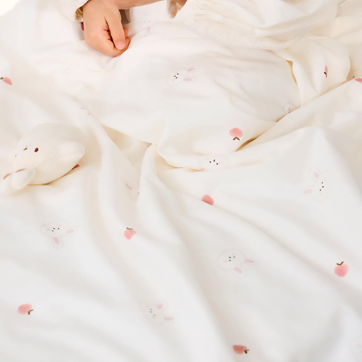 PEACH RABBIT MODAL COTTON BLANKET