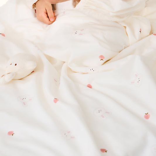 PEACH RABBIT MODAL COTTON BLANKET