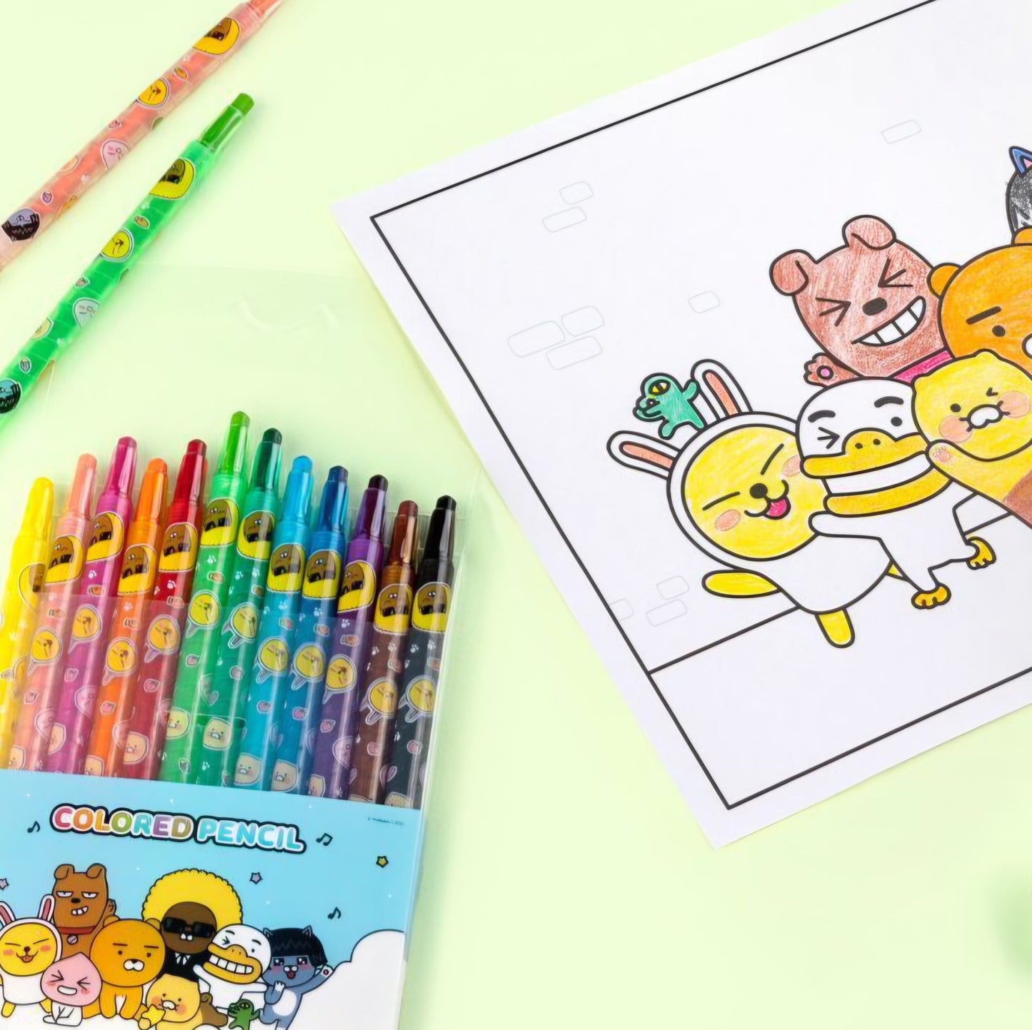 KAKAO FRIENDS 12 COLOR TWISTABLE COLOR PENCIL