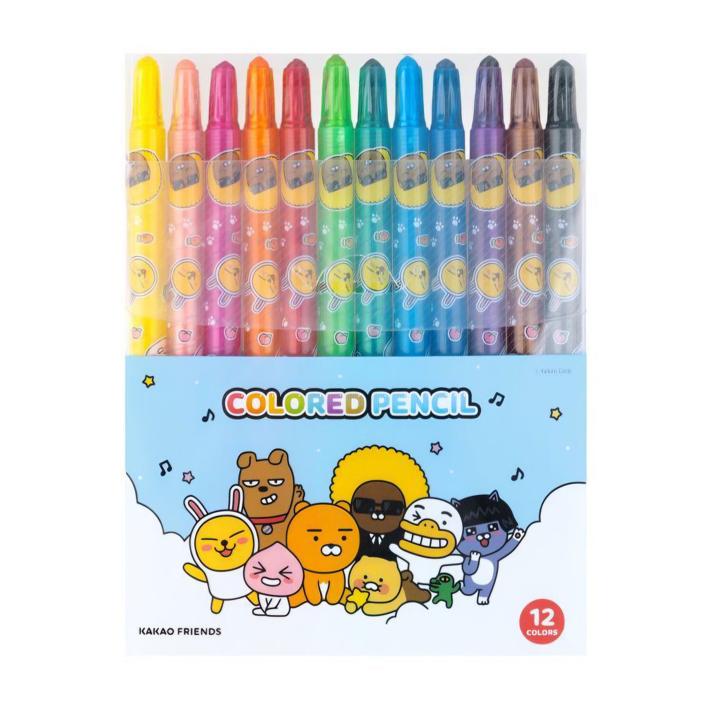 KAKAO FRIENDS 12 COLOR TWISTABLE COLOR PENCIL