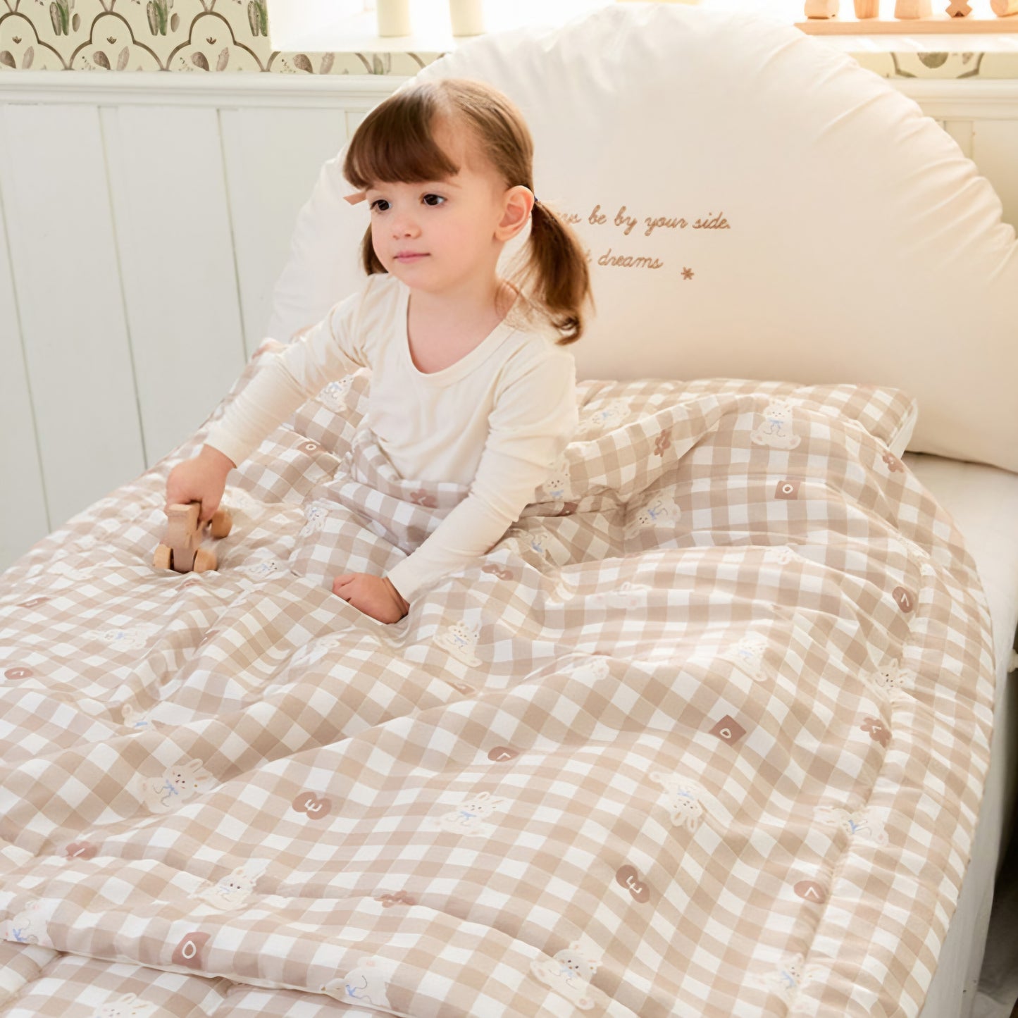 CHECK BUNNY MODAL DUVET NAP SET