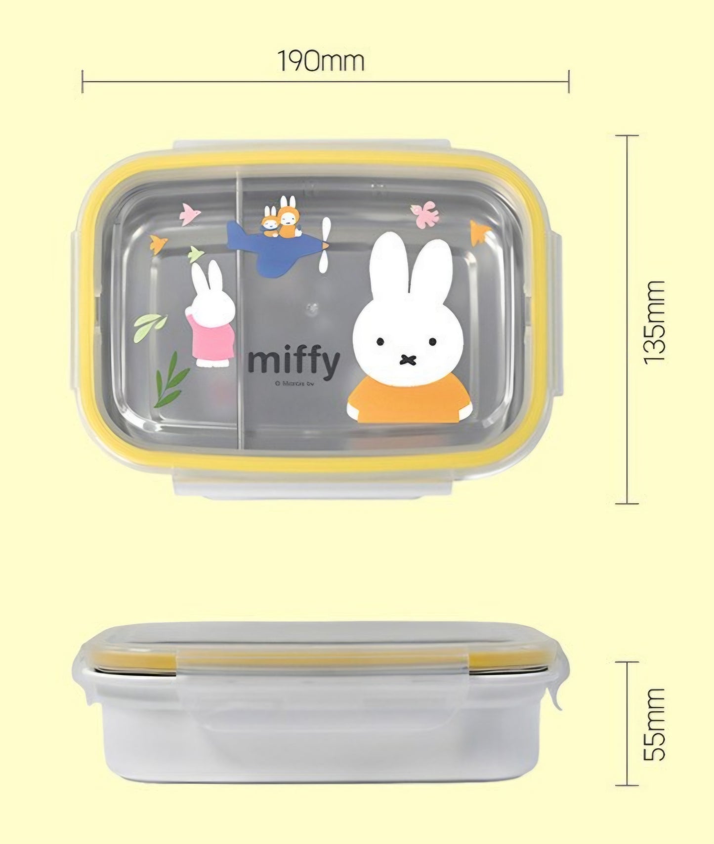 MIFFY 2 SECTION BENTO
