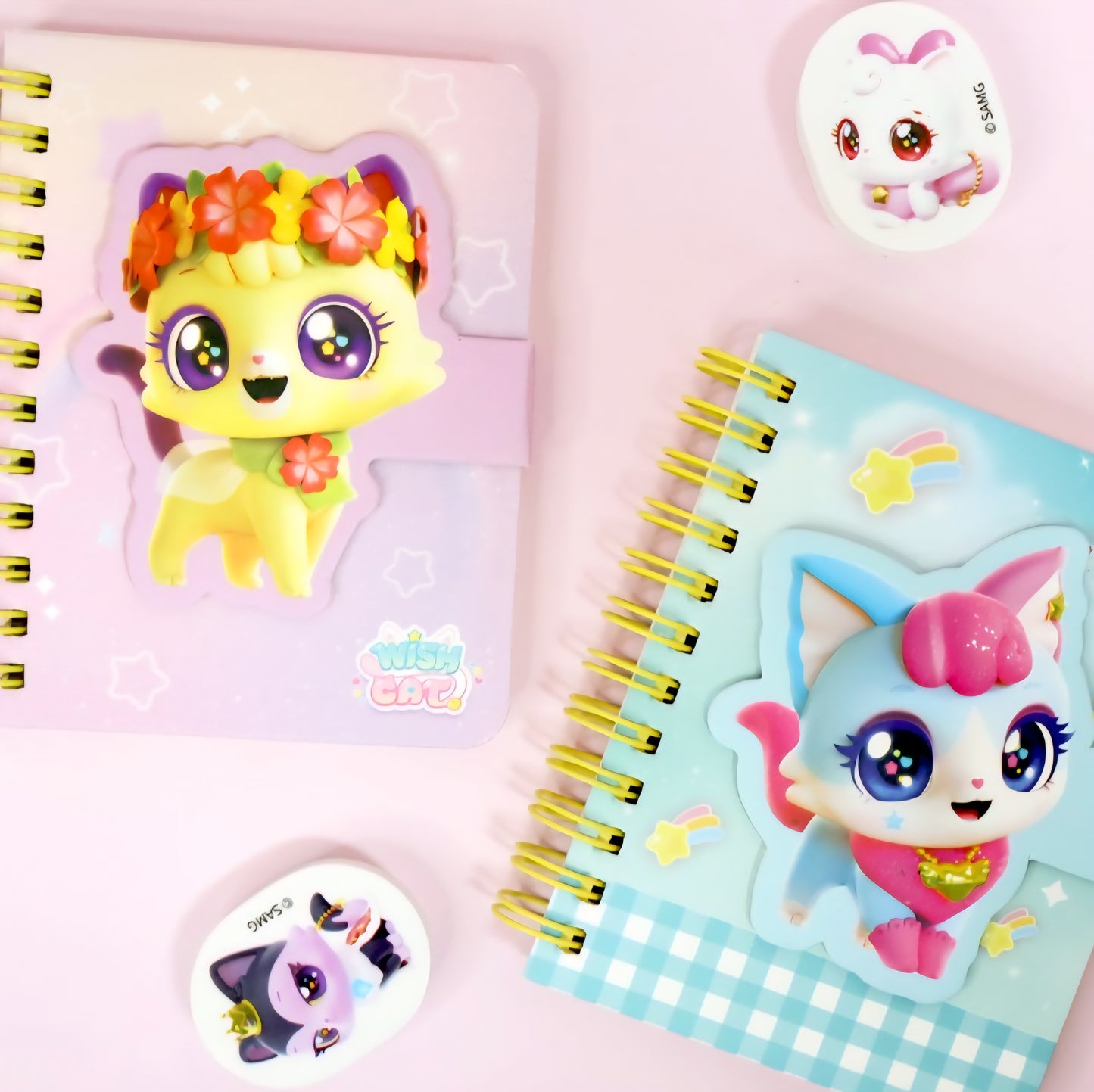 WISH CAT MAGNET NOTEPAD