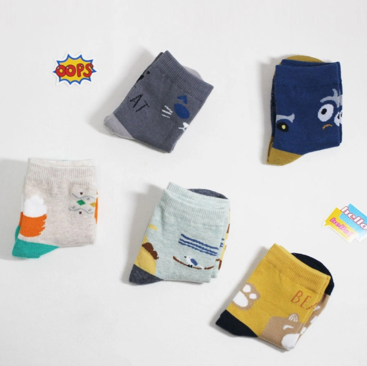 ANIMALS SOCKS SET OF 5