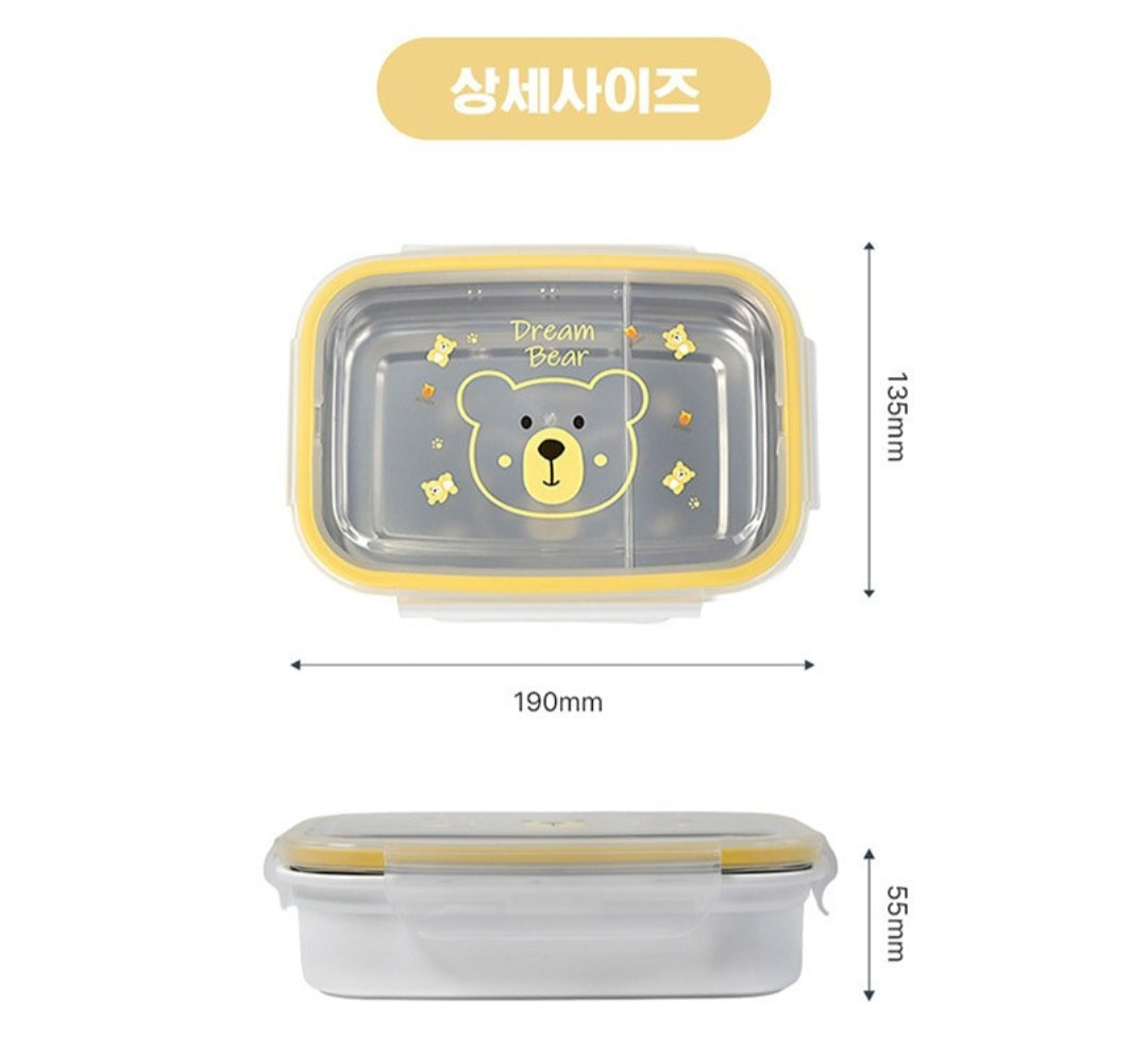BEAR 2 SECTION BENTO