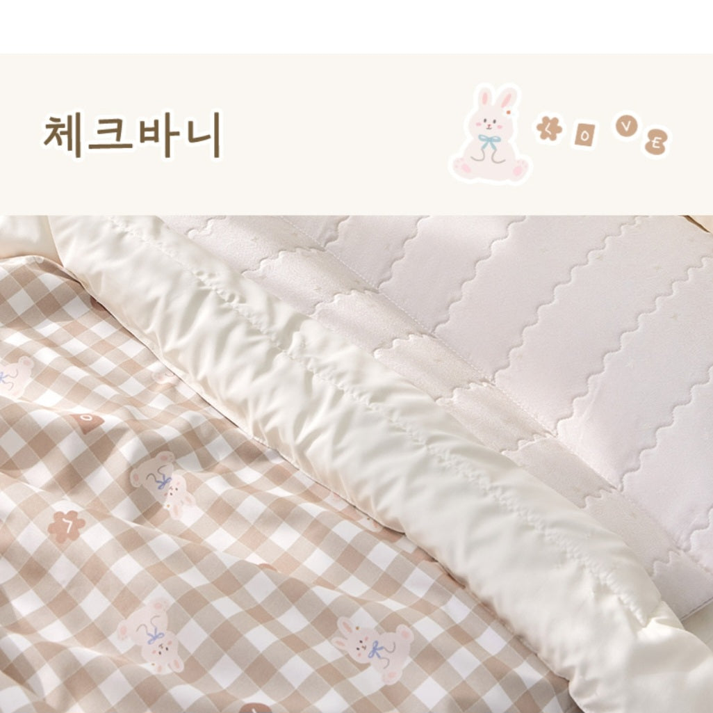 CHECK BUNNY MODAL COTTON DUVET