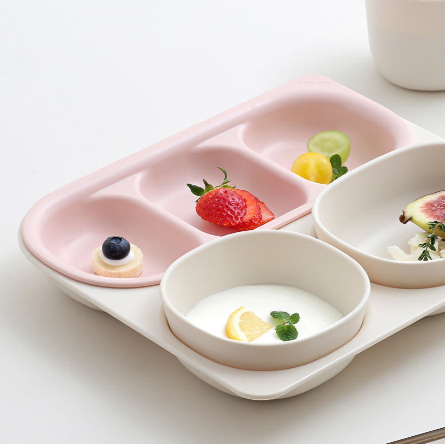 ECOZEN 3 SECTION SIDE DISH PLATE