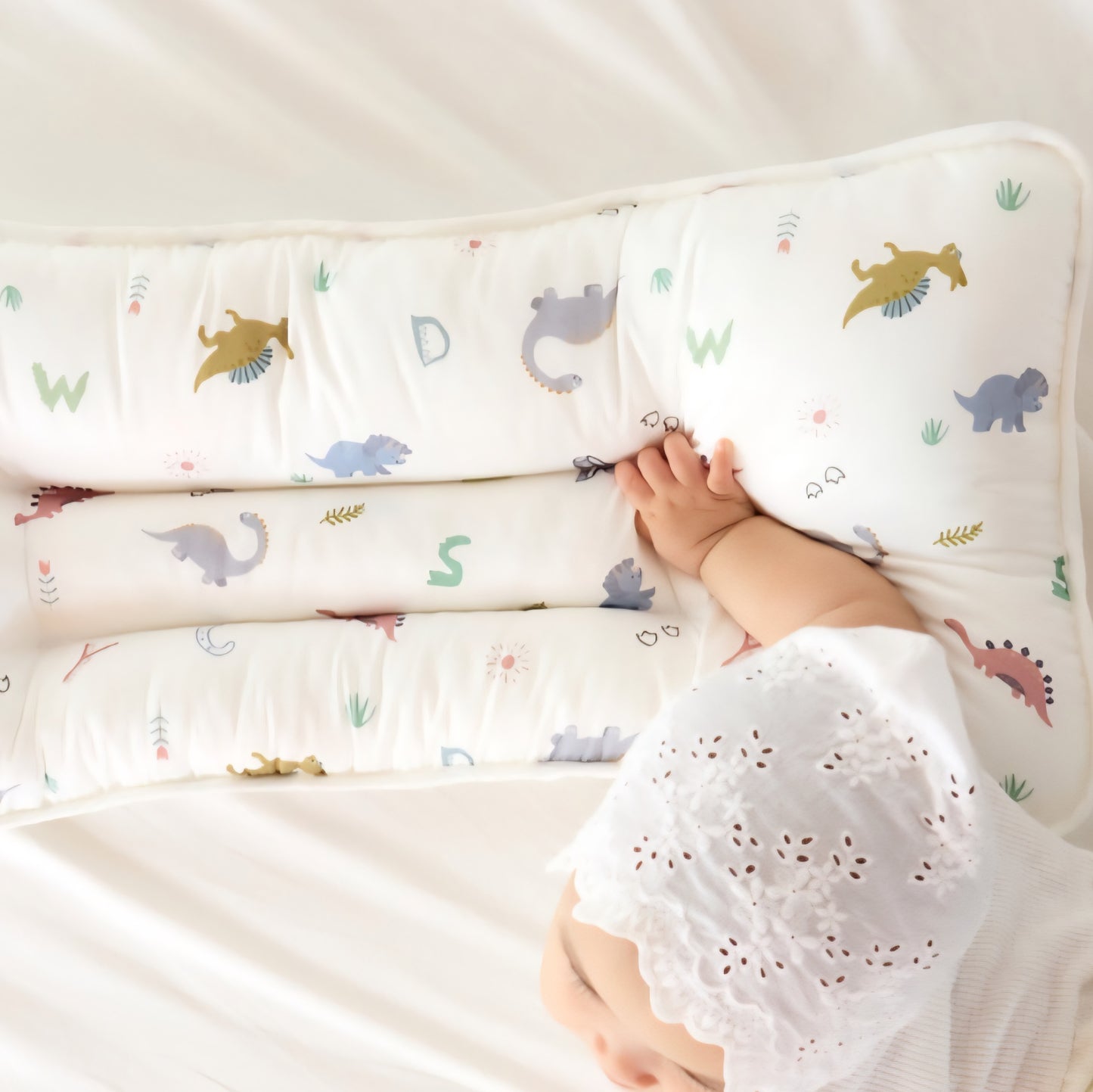 ALPHABET DINO WIDE PILLOW