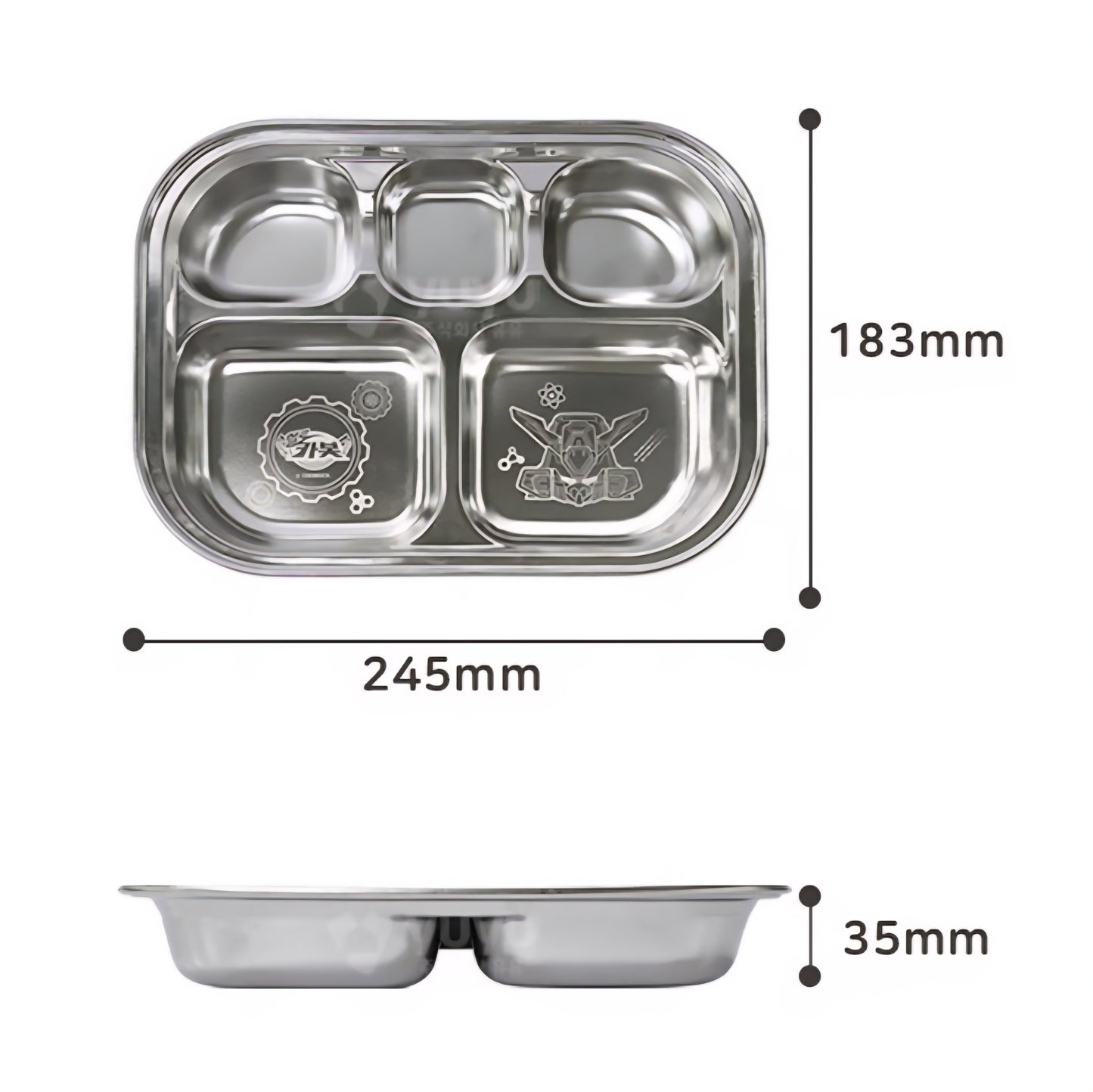 HELLO CARBOT STAINLESS PLATE