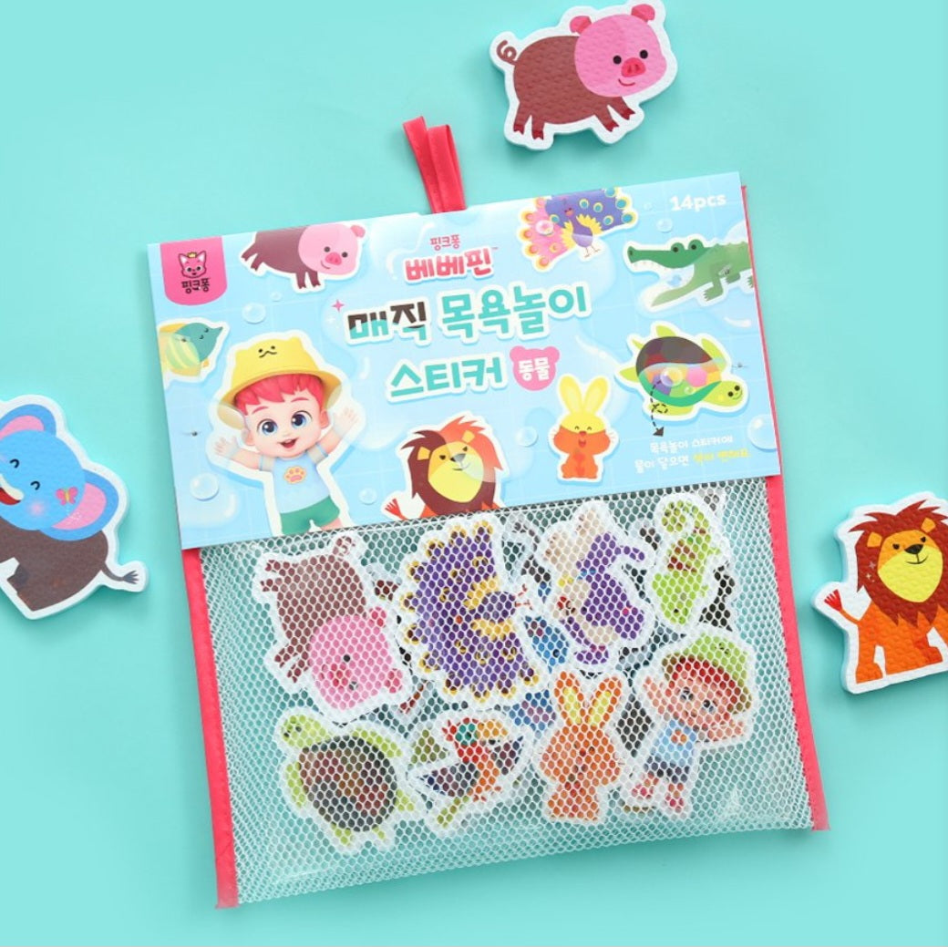 ANIMALS MAGIC BATH STICKERS