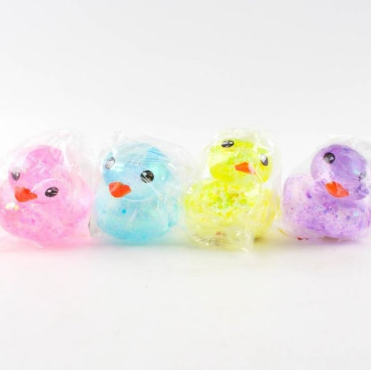 GLITTER DUCKY CHEWY SQUISHY