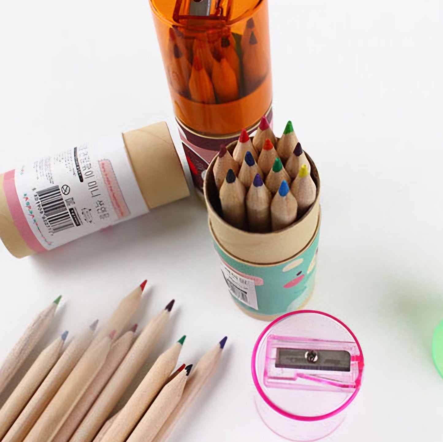ANIMAL COLOR PENCIL WITH SHARPENER 2 SET