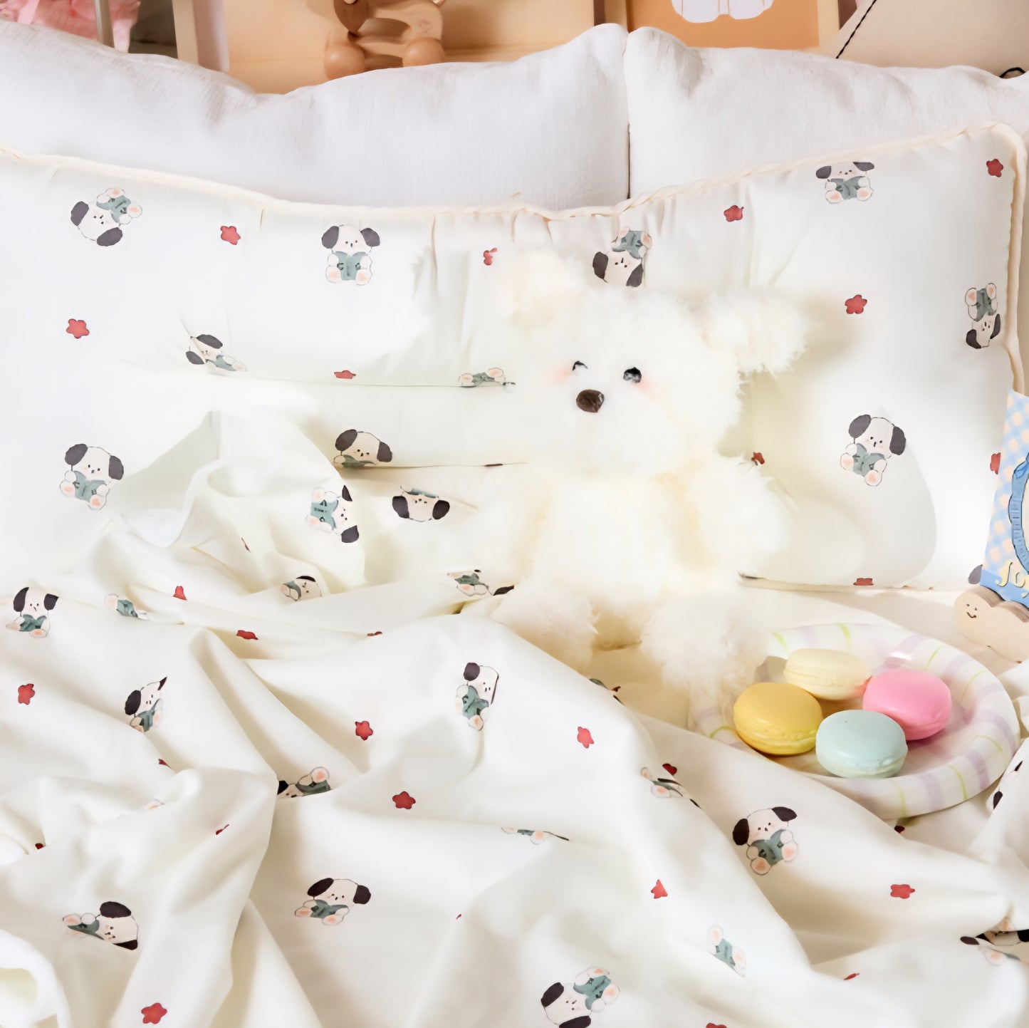 BOOK PUPPY WIDE PILLOW