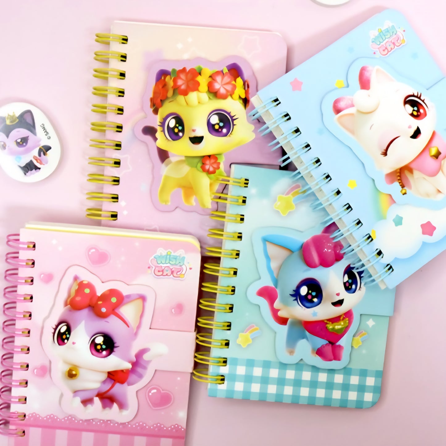 WISH CAT MAGNET NOTEPAD
