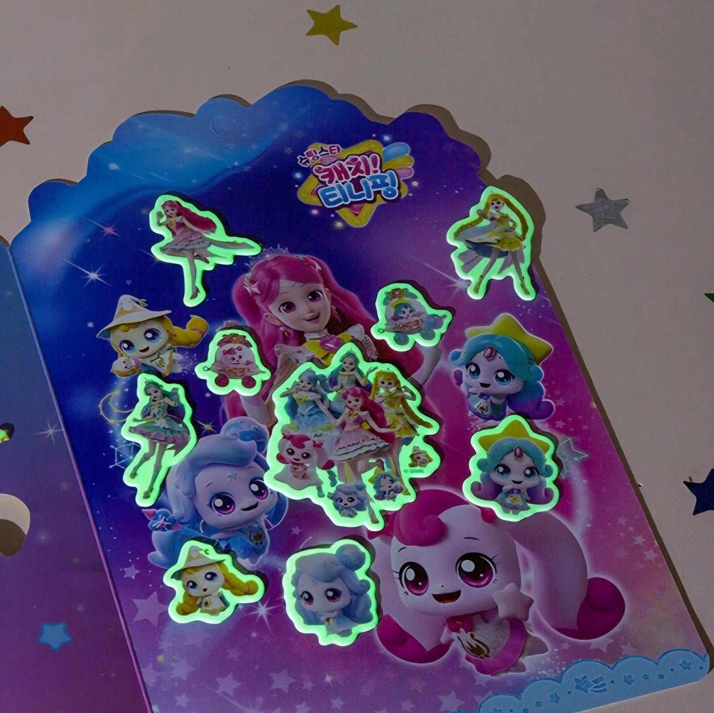 TEENIEPING GLOW IN THE DARK STICKERS
