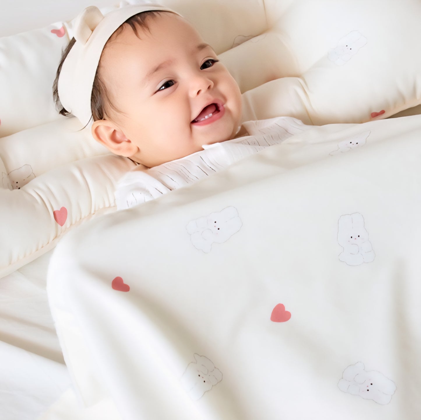 PINK BUNNY DOUBLE BLANKET