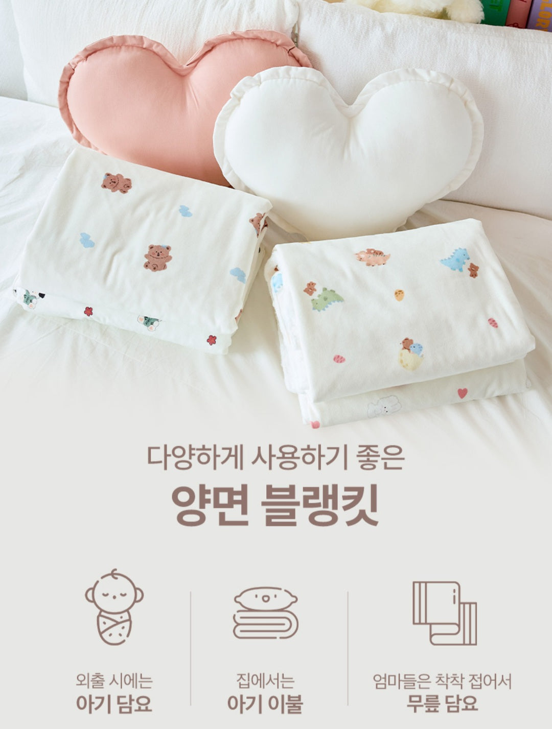 CING CING BEAR DOUBLE BLANKET
