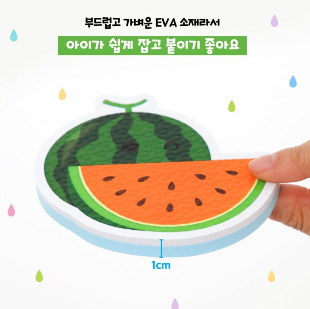 FRUITS & VEGGIES MAGIC BATH STICKER
