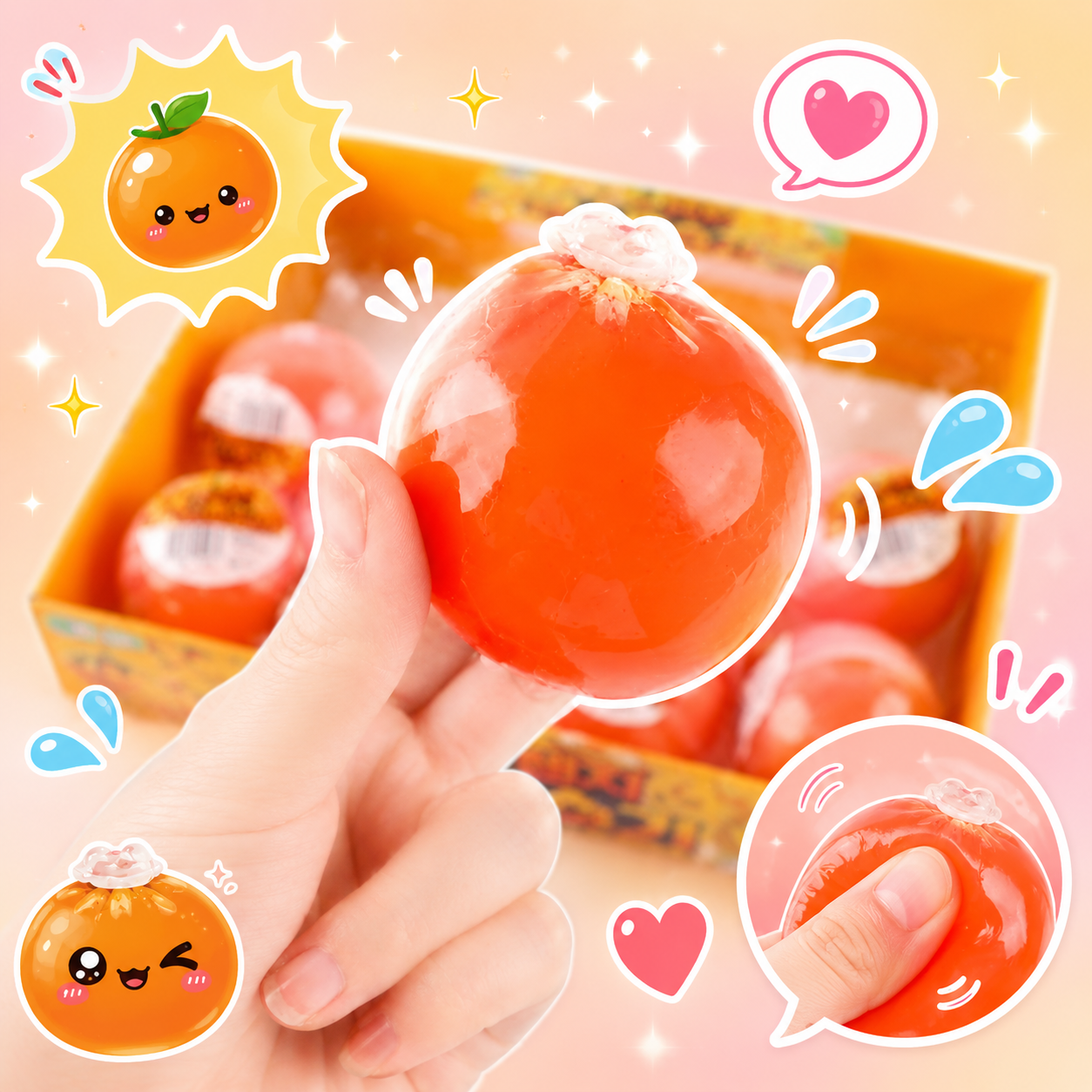 ORANGE WAX BALL