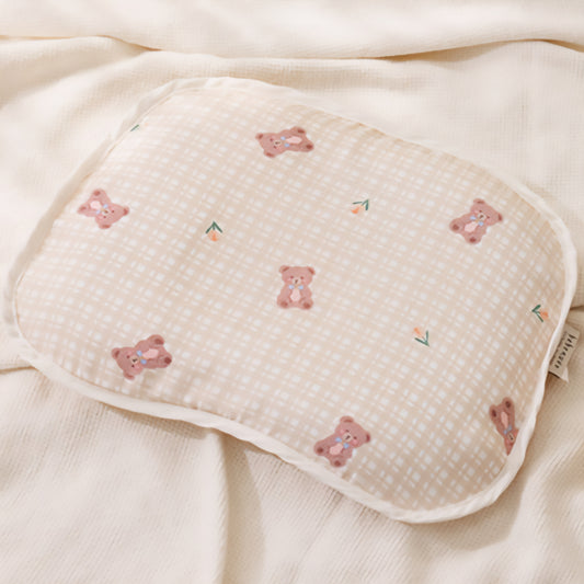 CHECK TEDDY INFANT PILLOW