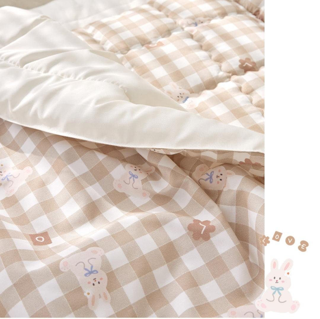 CHECK BUNNY MODAL DUVET NAP SET