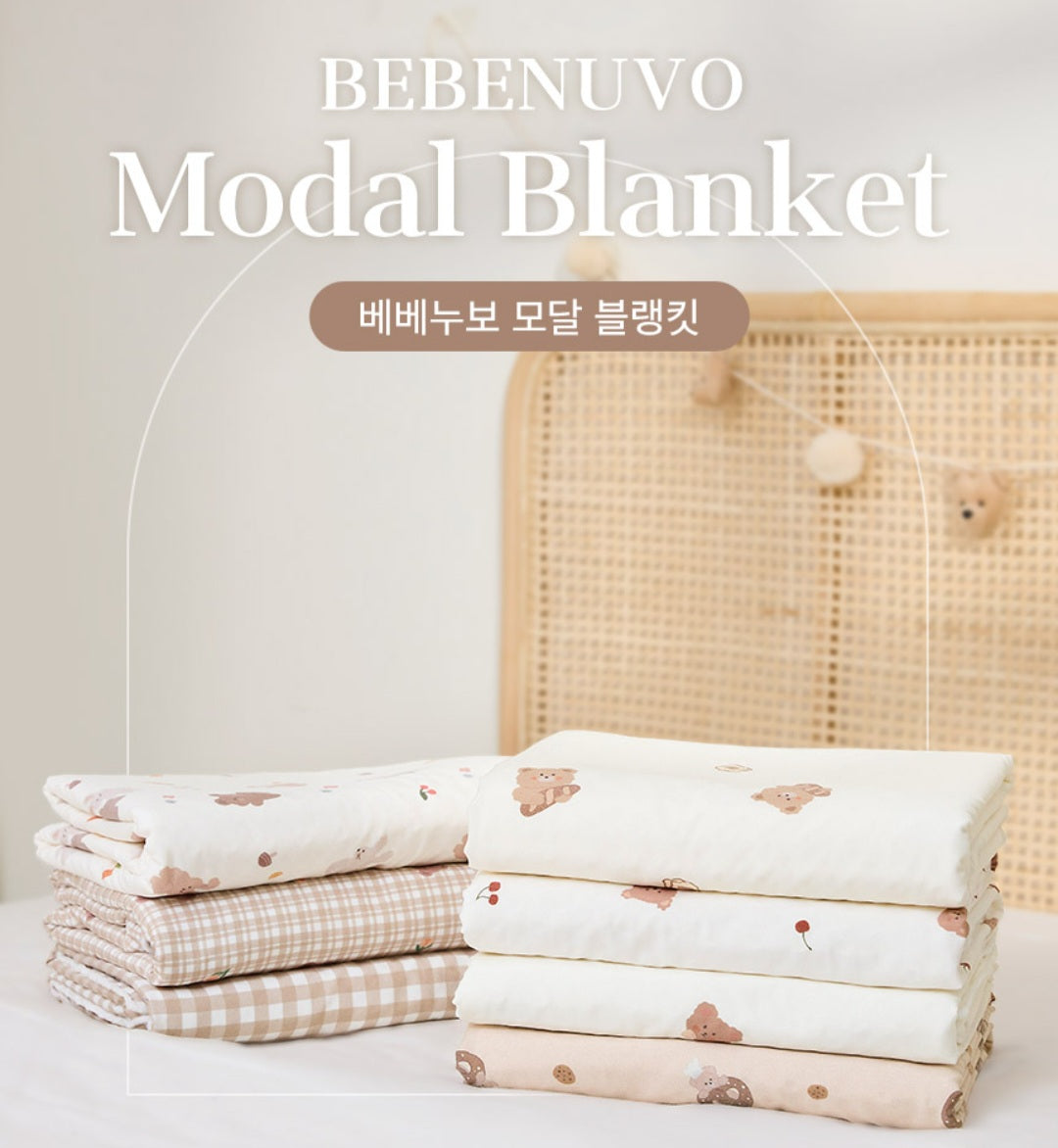 BREAD BEAR MODAL COTTON BLANKET