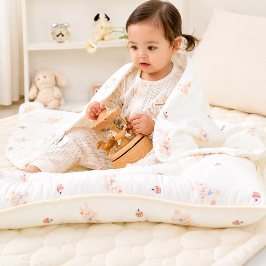 CUPCAKE BUNNY WIDE PILLOW