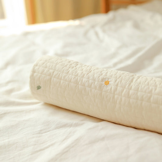 DAISY QUILTED COTTON BODY PILLOW