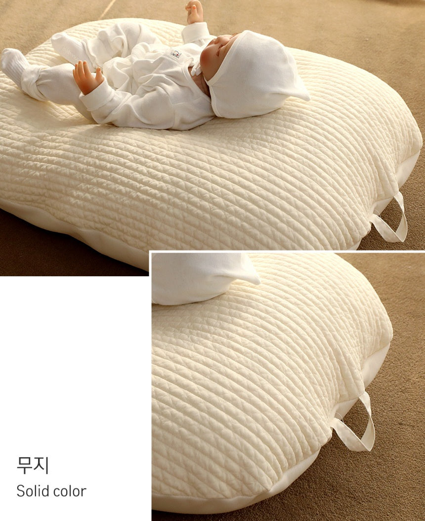 QUILTED COTTON NEWBORN LOUNGER