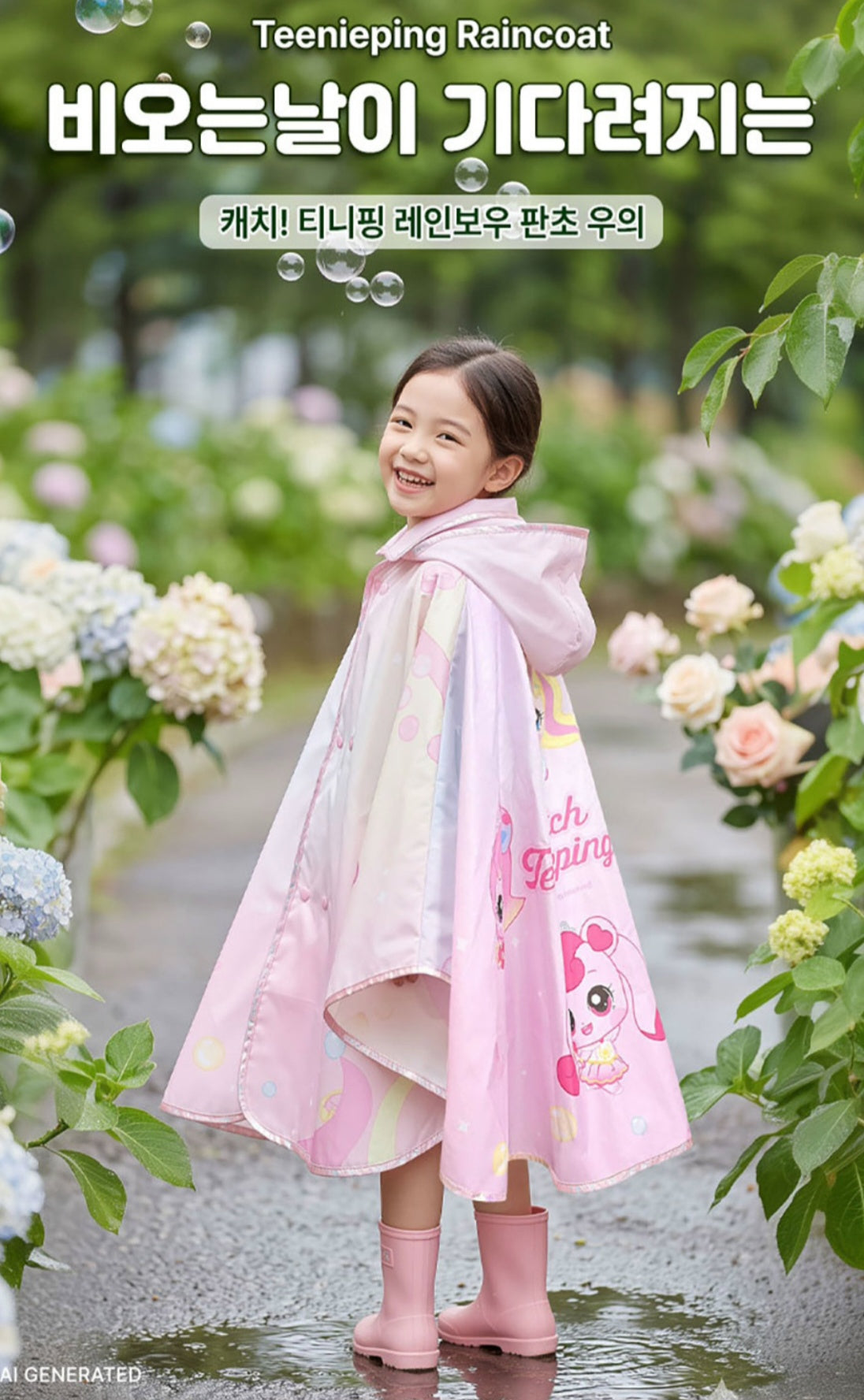 TEENIEPING PONCHO RAINCOAT