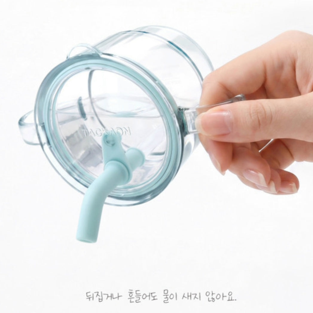 ECOZEN CLEAR SINGLE HANDLE STRAW CUP (L)