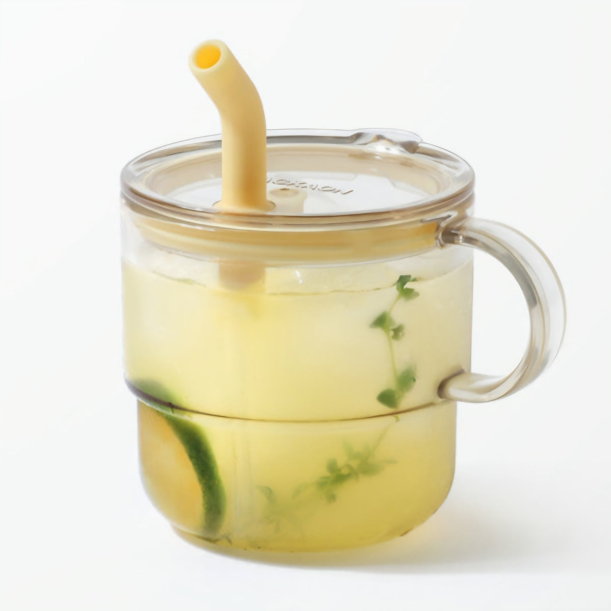 ECOZEN CLEAR SINGLE HANDLE STRAW CUP (L)