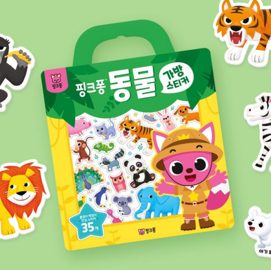 PINKFONG ANIMALS STICKER BAG