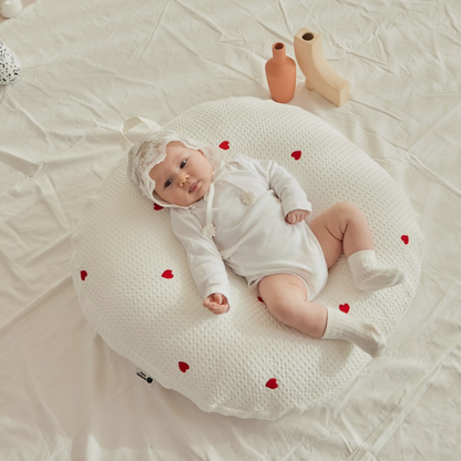 HEART WAFFLE AIR MESH BABY CUSHION