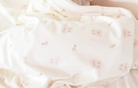 HEART BUNNY DOUBLE BLANKET