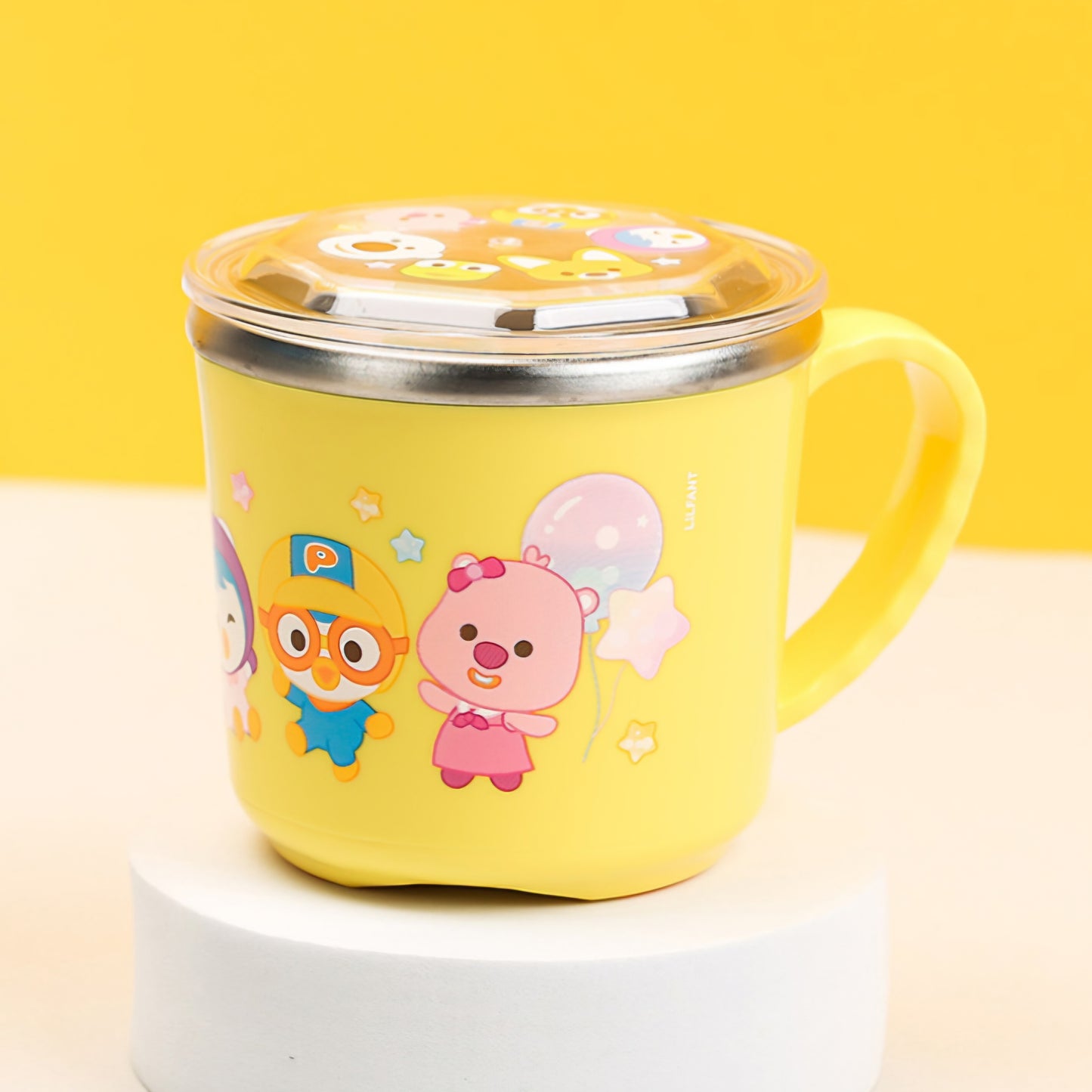 PORORO STAINLESS CUP WITH LID