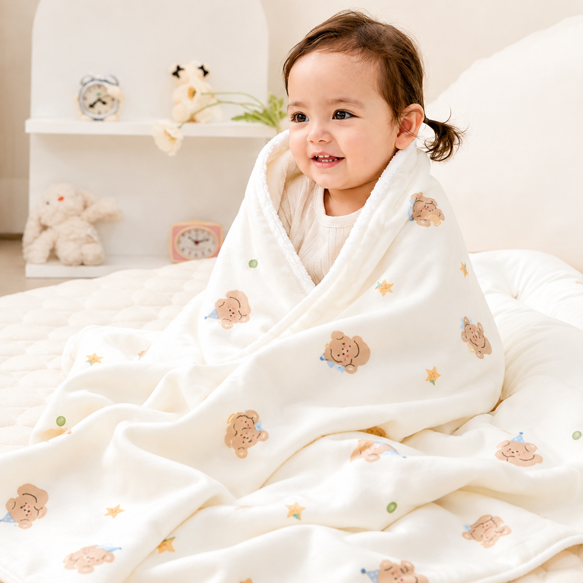 DREAMING PUPPY DOUBLE BLANKET