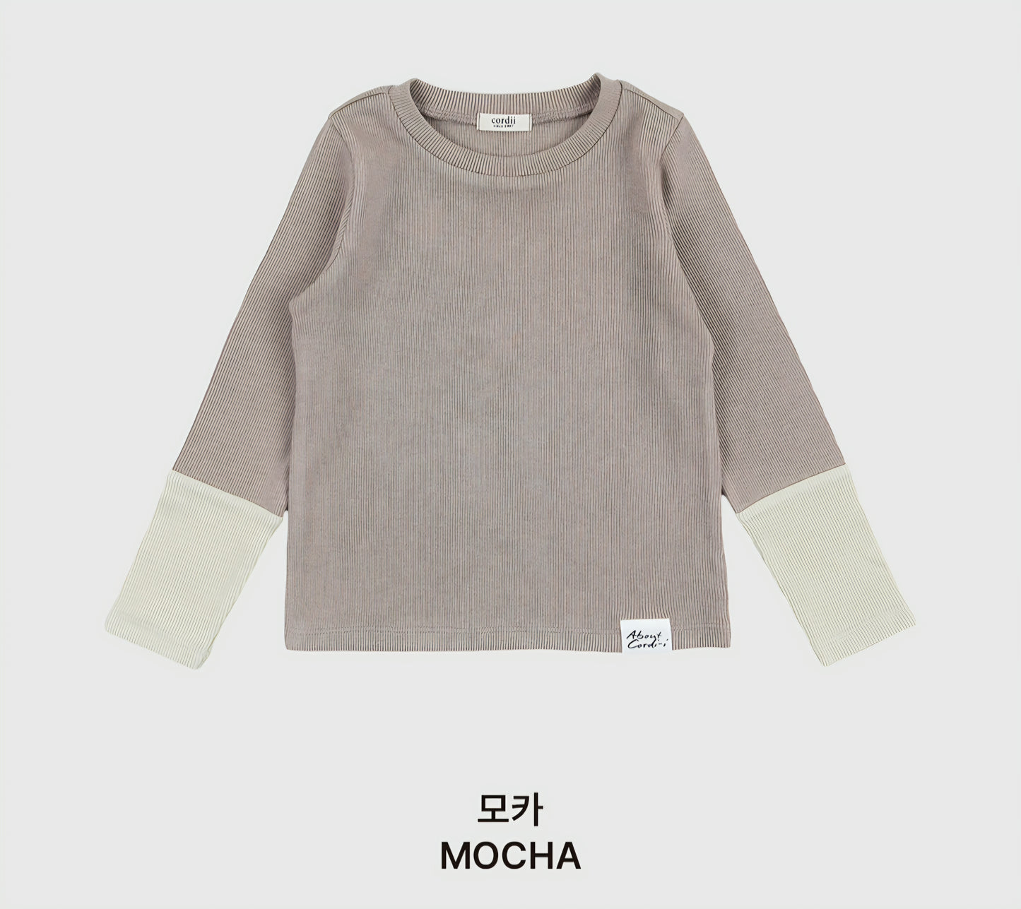 [PREORDER] OAT CONTRAST RIBBED T-SHIRT