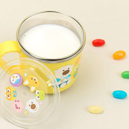 PORORO STAINLESS CUP WITH LID