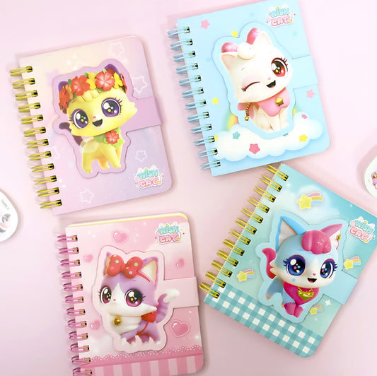 WISH CAT MAGNET NOTEPAD