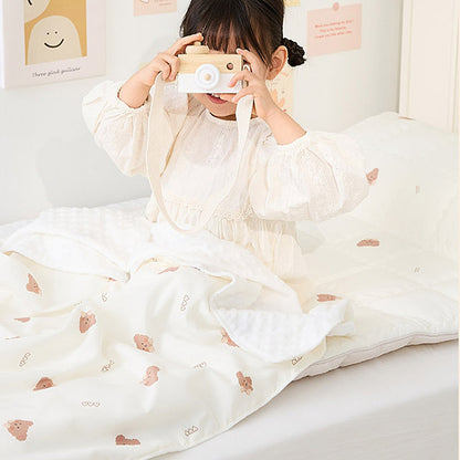 HEART BEAR NAP BEDDING SET