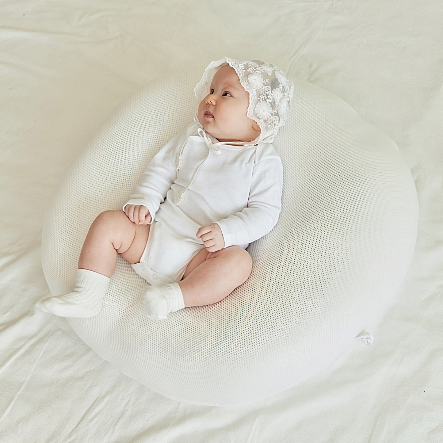 JELLY BEAR WAFFLE AIR MESH BABY CUSHION