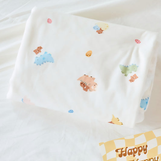 LOVE DINO DOUBLE BLANKET