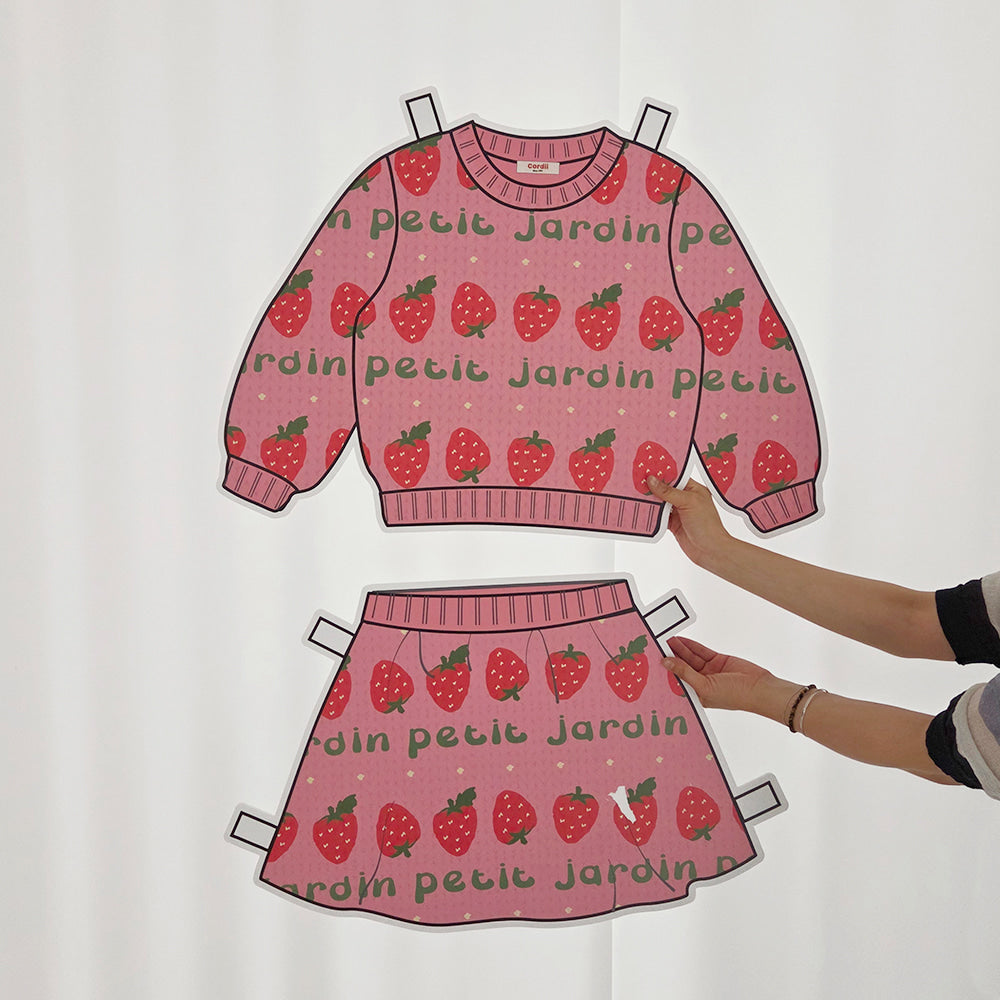 [PREORDER] PETIT JARDIN PINK KNIT SET