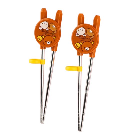 RILAKKUMA 2PC TRAINING CHOPSTICK SET